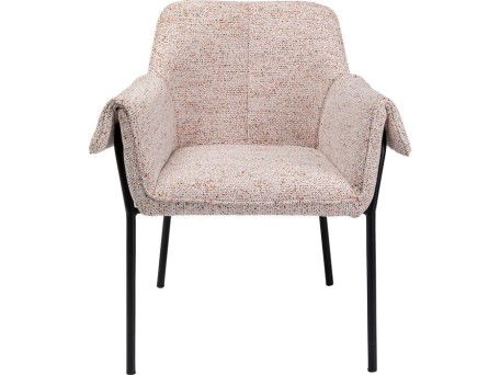 Καρέκλα Bess Με Μπράτσα Ύφασμα  Μπεζ 70x62,5x84,5 εκ. - Μπεζ