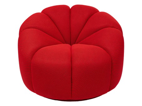 Πολυθρόνα Peppo Περιστρεφόμενη Κόκκινη 97x97x70 εκ. - Κόκκινο