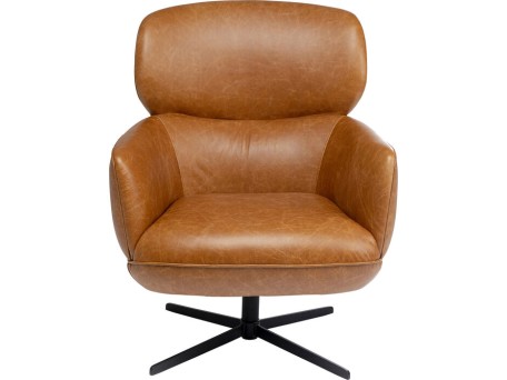 Πολυθρόνα Ottawa Περιστρεφόμενη Καφέ 75x81x97 εκ. - Καφέ