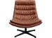 Πολυθρόνα Lido Περιστρεφόμενη Δερματίνη  Καφέ 75x81,5x87 εκ. - Καφέ