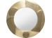 Καθρέφτης Campus Στρογγυλός Χρυσός 80x7x80 εκ. - Χρυσό