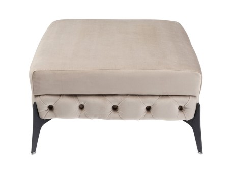 Σκαμπό Bellissima Μπεζ 80x80x42 εκ. - Μπεζ