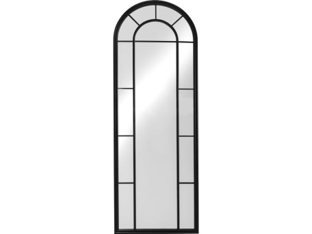 Καθρέφτης Τοίχου Hotel Μεταλλικός  Μαύρος 60x2,5x170 εκ. - Μαύρο