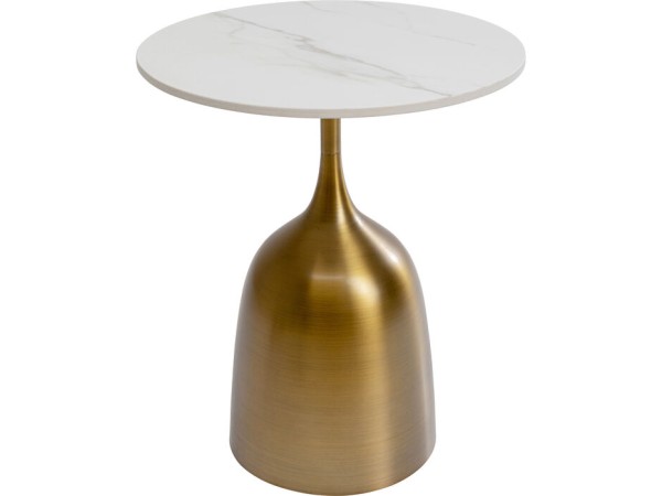 Τραπέζι Βοηθητικό Nube Tulip Μεταλλικό Χρυσό Μαρμάρινη Όψη 53*45*45εκ. - Χρυσό Τραπέζι Βοηθητικό Nube Tulip Μεταλλικό Χρυσό Μαρμάρινη Όψη 53*45*45εκ. - Χρυσό