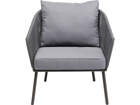 Πολυθρόνα Κήπου Elba Γκρι 83,5x75,5x81 εκ. - Γκρι