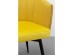 Καρέκλα Τραπεζαρίας Περιστρεφόμενη Merida Κίτρινο Ύφασμα Βελούδο 59,5x60,5x81 εκ. - Κίτρινο