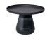 Τραπέζι Βοηθητικό Bottiglia Μαύρο Μέταλλο Στρόγγυλο 60x60x43 εκ. - Μαύρο