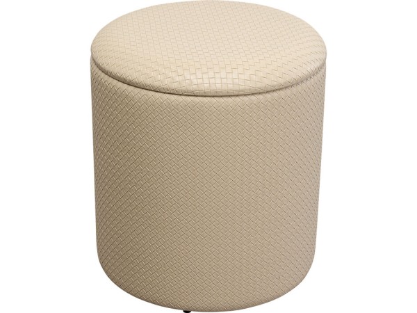 Stool Venezia Storage Beige Ø40cm - Μπεζ Stool Venezia Storage Beige Ø40cm - Μπεζ