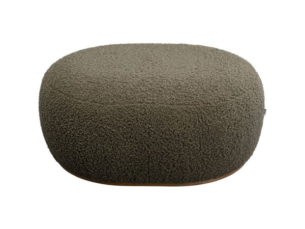 Stool Pebble Boucle Oliv 81cm - Πράσινο