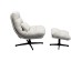 Swivel Armchair + Stool Columbia - Γκρι Swivel Armchair + Stool Columbia - Γκρι