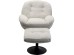 Πολυθρόνα Περιστρεφόμενη  Με Υποπόδιο Standford Ύφασμα Μπεζ 83.8x80.7x83.7εκ. - Μπεζ
