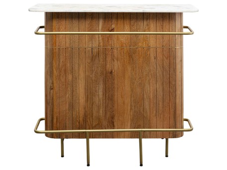 Μπαρ Grace Μασίφ Ξύλο Καφέ 120x48x110εκ. - Καφέ