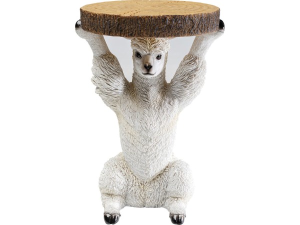 Τραπέζι Βοηθητικό Animal Lama Λευκό 35.5x31.5x52εκ. - Λευκό Τραπέζι Βοηθητικό Animal Lama Λευκό 35.5x31.5x52εκ. - Λευκό