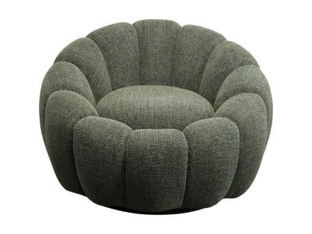 Πολυθρόνα Περιστρεφόμενη Peppo Bloom Πράσινη 94*94*66εκ. - Πράσινο