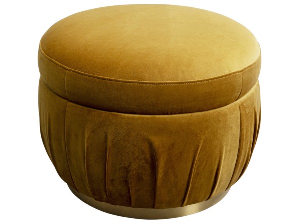 Σκαμπό Nube Κίτρινο 56x56x42εκ. - Κίτρινο