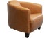 Armchair Cigar Lounge Smart Leather Light Brown - Καφέ