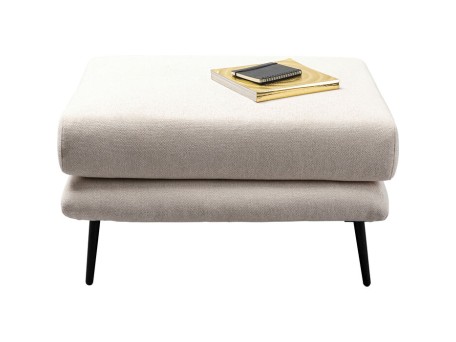 Σκαμπό  Amalfi Ύφασμα Μπεζ  44x80x68εκ. - Μπεζ