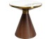 Τραπέζι Μέσης Cono Κεραμικό Καφέ 50x50x52εκ. - Καφέ