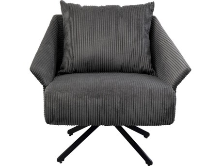 Πολυθρόνα Milo Γκρι 84x49x71εκ. - Γκρι