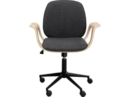 Καρέκλα Γραφείου Patron Περιστρεφόμενη Μπεζ/Μαύρο 66.5x56x101εκ. - Μπεζ