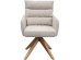 Καρέκλα Περιστρεφόμενη Bosse Κοτλέ Γκρι/Μπεζ 59x69x89εκ. - Γκρι