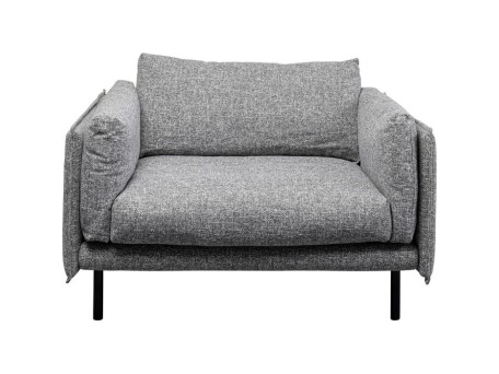 Πολυθρόνα Pola Γκρι 126x91x88εκ. - Γκρι