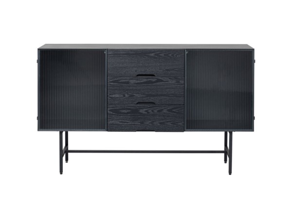 Μπουφές San Diego Μεταλλικός Μαύρο 150x35x90εκ. - Μαύρο