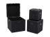 Μπαούλα  (3/Set) Voyage Δερματίνη Μαύρη 46*46*46εκ. - Μαύρο