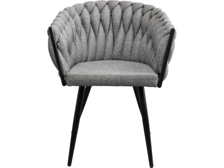 Καρέκλα Τραπεζαρίας Dean Ύφασμα Γκρι  60x56x80 εκ. - Γκρι