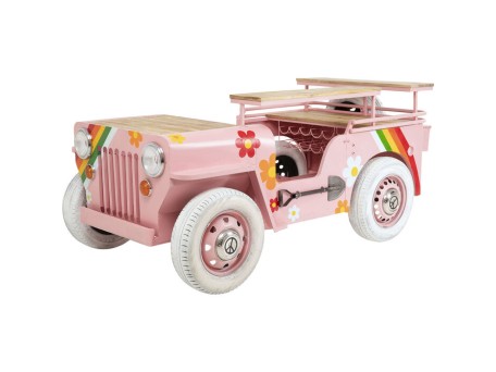 Μπαρ  Flower Power Car Μεταλλικό Ροζ 241*119*104εκ. - Ροζ