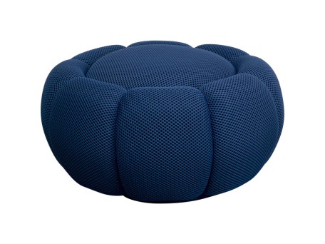 Σκαμπό Peppo Μπλε Ύφασμα 72x72x37 εκ. - Μπλε