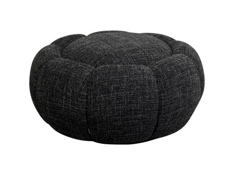 Σκαμπό Peppo Bloom Ύφασμα Μαύρο 72x72x37εκ. - Μαύρο