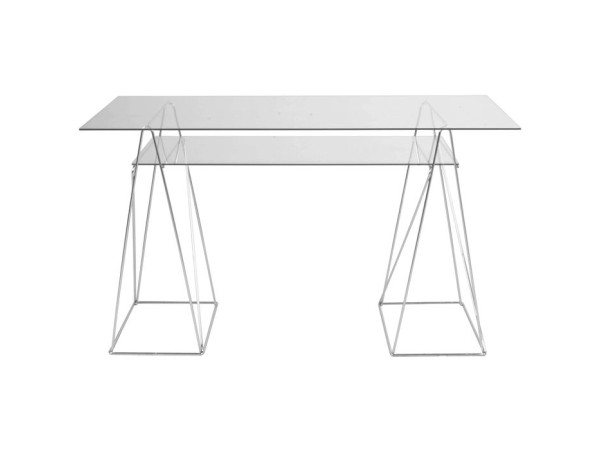 Βάση Τραπεζιού Polar Χρώμιο (Σετ 2) 31x49 εκ. 31x49x71εκ - Ασημί