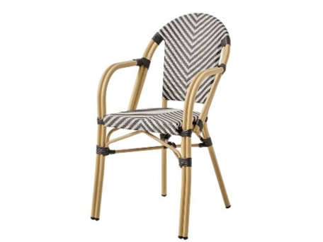 Καρέκλα Εξωτερικού Χώρου Montmartre Ασπρόμαυρη 56*60*90εκ. - Ασπρόμαυρο