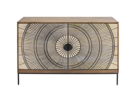 Μπουφές Eye Of The Tiger Ξύλο  Καφέ-Μπεζ  115x40x78εκ - Καφέ