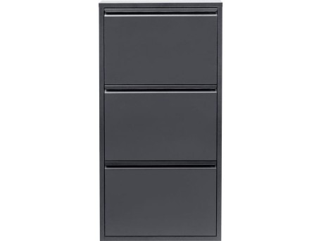 Παπουτσοθήκη Caruso Ανθρακί Μικρή 50x14x103εκ - Γκρι