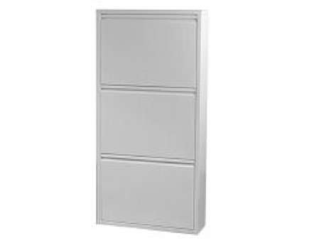 Παπουτσοθήκη Caruso Λευκή Μικρή 50x14x103εκ - Λευκό