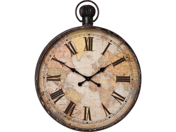 Ρολόι European Map 80x8x96εκ - Μπεζ Ρολόι European Map 80x8x96εκ - Μπεζ