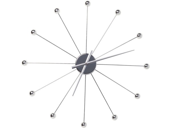 Ρολόι Τοίχου Umbrella Balls Chrome Ασημί 60x6x60 εκ - Ασημί Ρολόι Τοίχου Umbrella Balls Chrome Ασημί 60x6x60 εκ - Ασημί