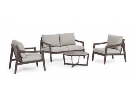 Σαλόνι Εξωτερικού Χώρου Sirenus Καφέ/Γκρι 132x88,5x85 εκ. - Γκρι