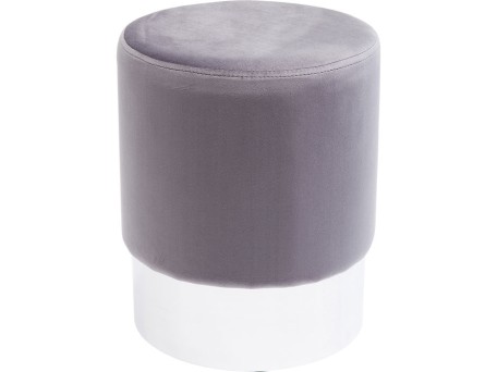 Σκαμπό Cherry Ασημί Γκρι Ø35x42εκ. 35x35x42εκ - Γκρι