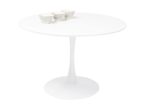 Τραπέζι Invitation Λευκό 120x120x76εκ - Λευκό Τραπέζι Invitation Λευκό 120x120x76εκ - Λευκό