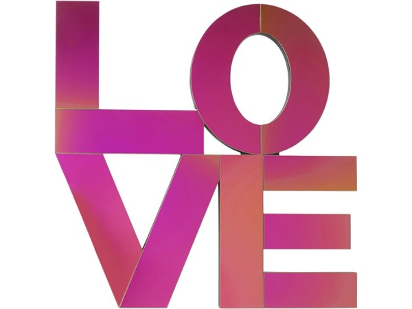 Wall Object Love Letters 90x90cm - Πολύχρωμο Wall Object Love Letters 90x90cm - Πολύχρωμο