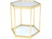 Βοηθητικό Τραπέζι Comb Χρυσό 55x55x55εκ - Χρυσό Βοηθητικό Τραπέζι Comb Χρυσό 55x55x55εκ - Χρυσό