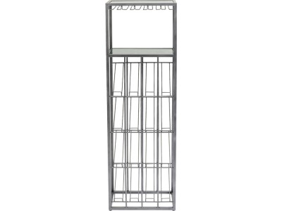 Κάβα Vinoteca Γκρι Μεταλλική 160x50x30 εκ.