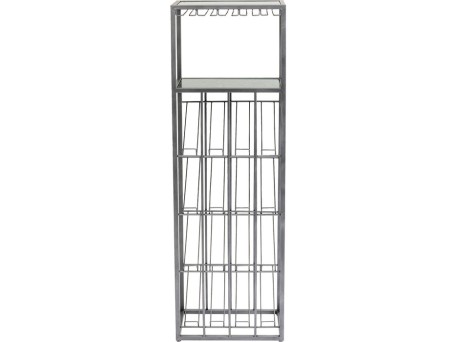 Κάβα Vinoteca Γκρι Μεταλλική 160x50x30 εκ.