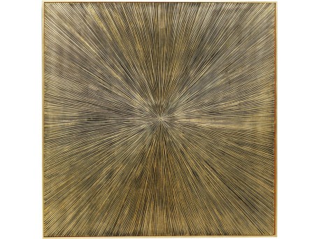 Πίνακας Illumino Χρυσό 120x4x120εκ - Χρυσό