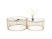 Τραπεζάκι Μέσης Wire Χρυσό Σετ 2 Τεμάχια 69,5x69,5x33,5 εκ - Χρυσό Τραπεζάκι Μέσης Wire Χρυσό Σετ 2 Τεμάχια 69,5x69,5x33,5 εκ - Χρυσό