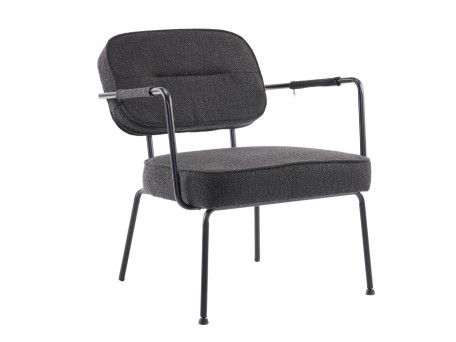 PRISLEY ΠΟΛΥΘΡΟΝΑ ΜΑΥΡΟ 73x66x78cm