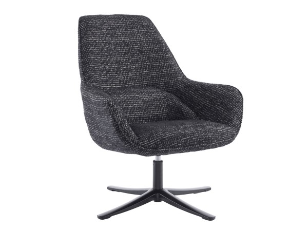 TIFFANY ΠΟΛΥΘΡΟΝΑ ΠΕΡΙΣΤΡΕΦΟΜΕΝΗ ΜΑΥΡΟ ΜΕ PATTERN 80x75x90cm TIFFANY ΠΟΛΥΘΡΟΝΑ ΠΕΡΙΣΤΡΕΦΟΜΕΝΗ ΜΑΥΡΟ ΜΕ PATTERN 80x75x90cm